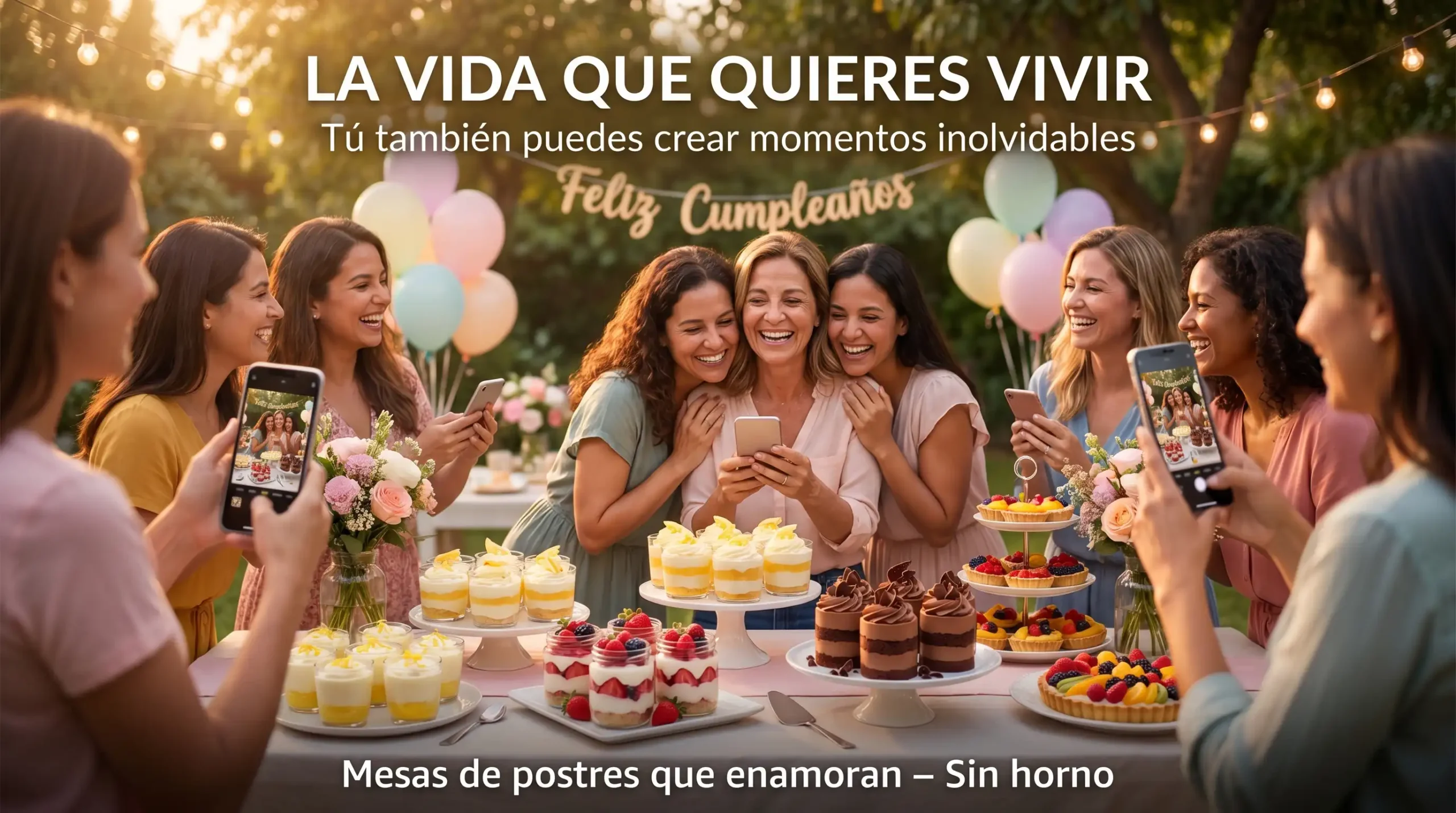 Mesa de Postres Express Premium: 50 Recetas Fáciles Sin Horno para Eventos
